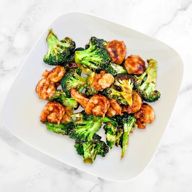 Shrimp with Broccoli.