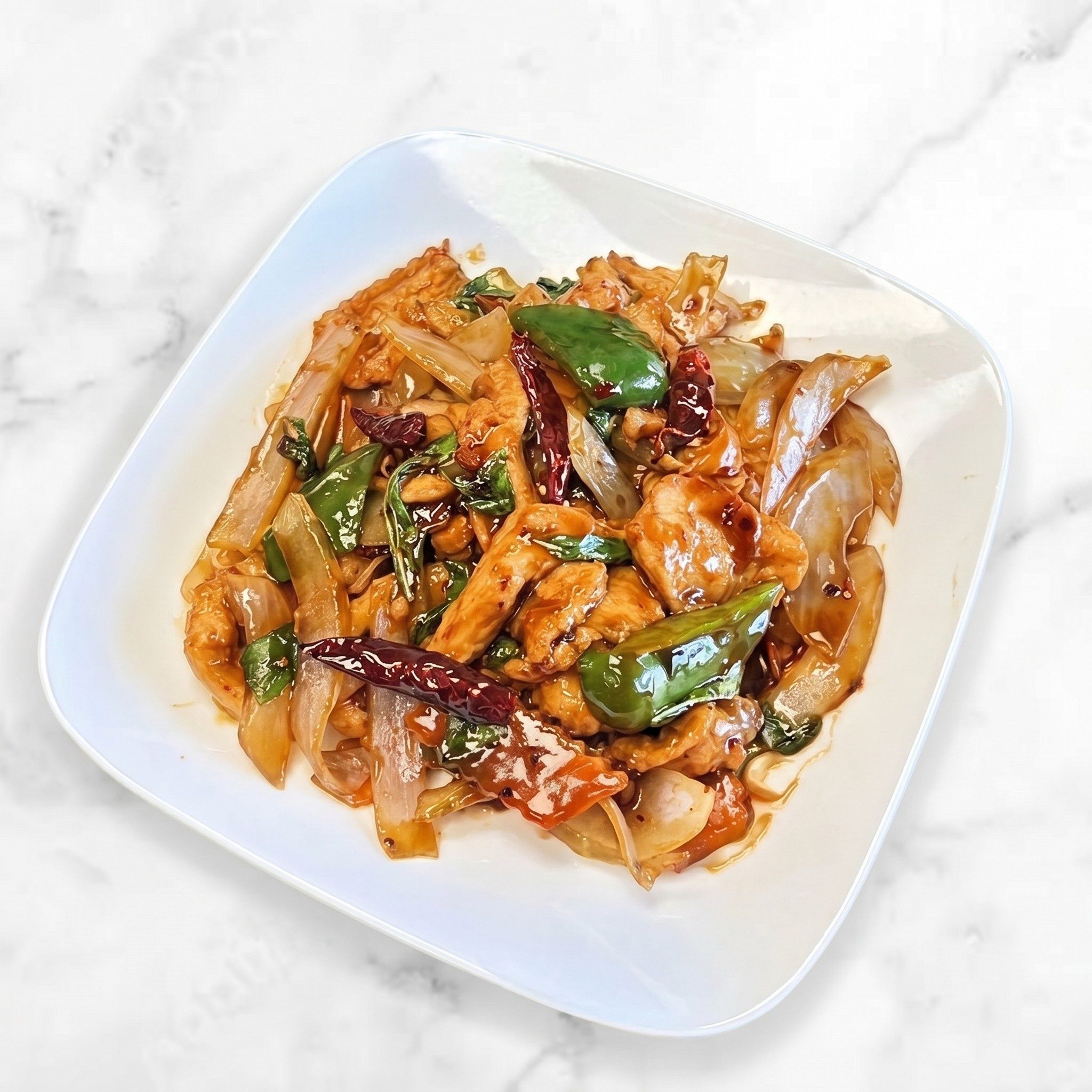 Thai Basil Chicken.