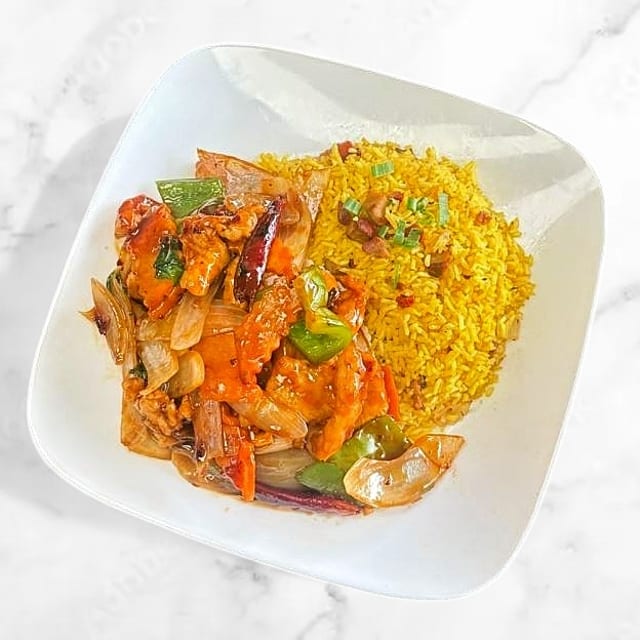 Thai Basil Chicken.