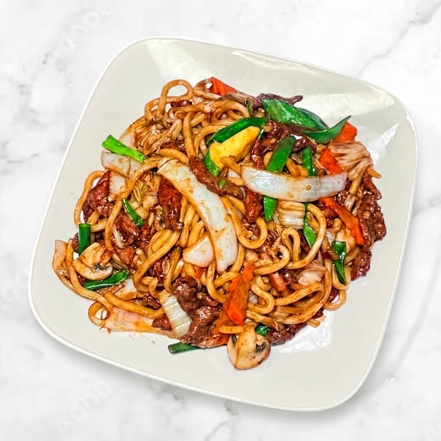 Beef Yaki Udon.