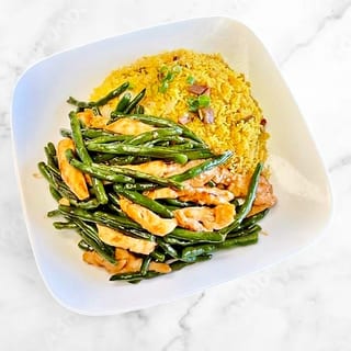 String Bean with Brown Sauce - Lunch 午餐四季豆
