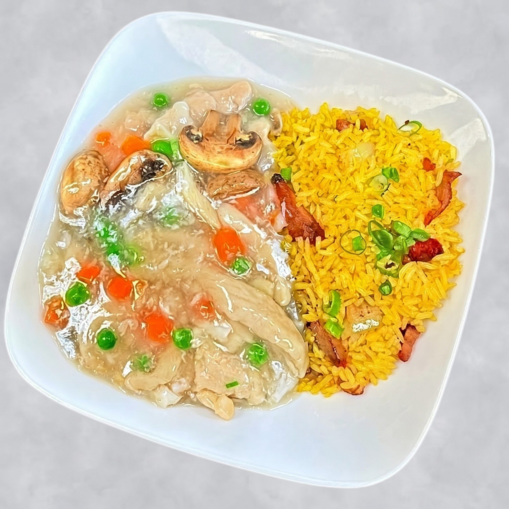 Chicken with Lobster Sauce.