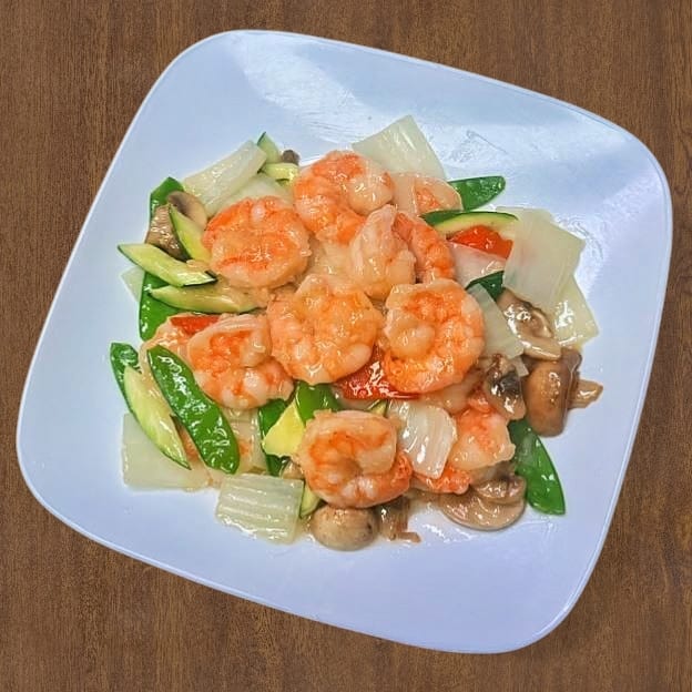 Shrimp with Chinese Vegetables 白菜虾.