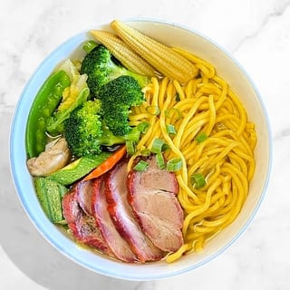 Roast Pork Yat Gaw Mein 叉烧伊面