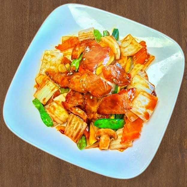Roast Pork with Chinese Vegetable 白菜叉烧.