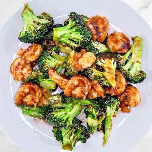 Shrimp with Broccoli 芥兰虾.