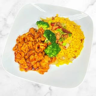 General Tso's Tofu - Dinner 晚餐左宗豆腐