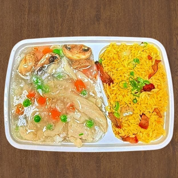Chicken with Lobster Sauce 晚餐鸡龙湖.