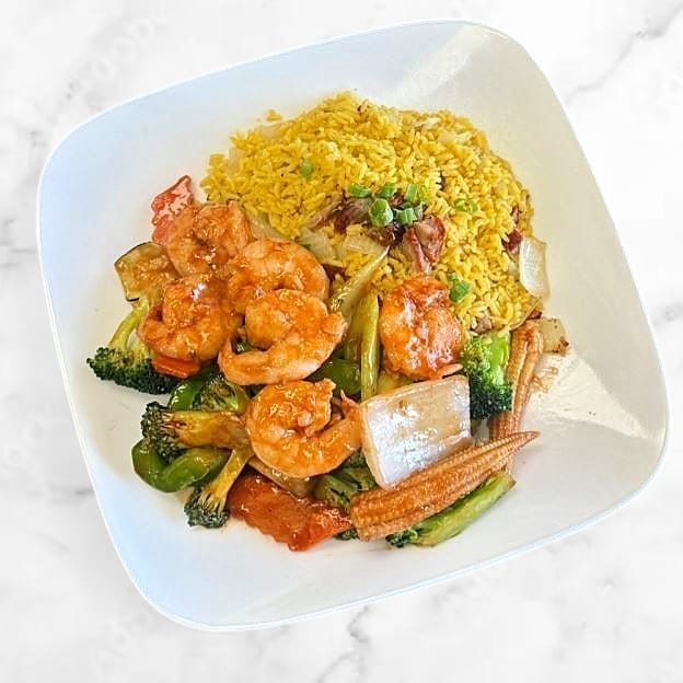 Shrimp with Chinese Veggie 晚餐白菜虾.