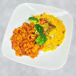 General Tso's Tofu - Lunch 午餐左宗豆腐