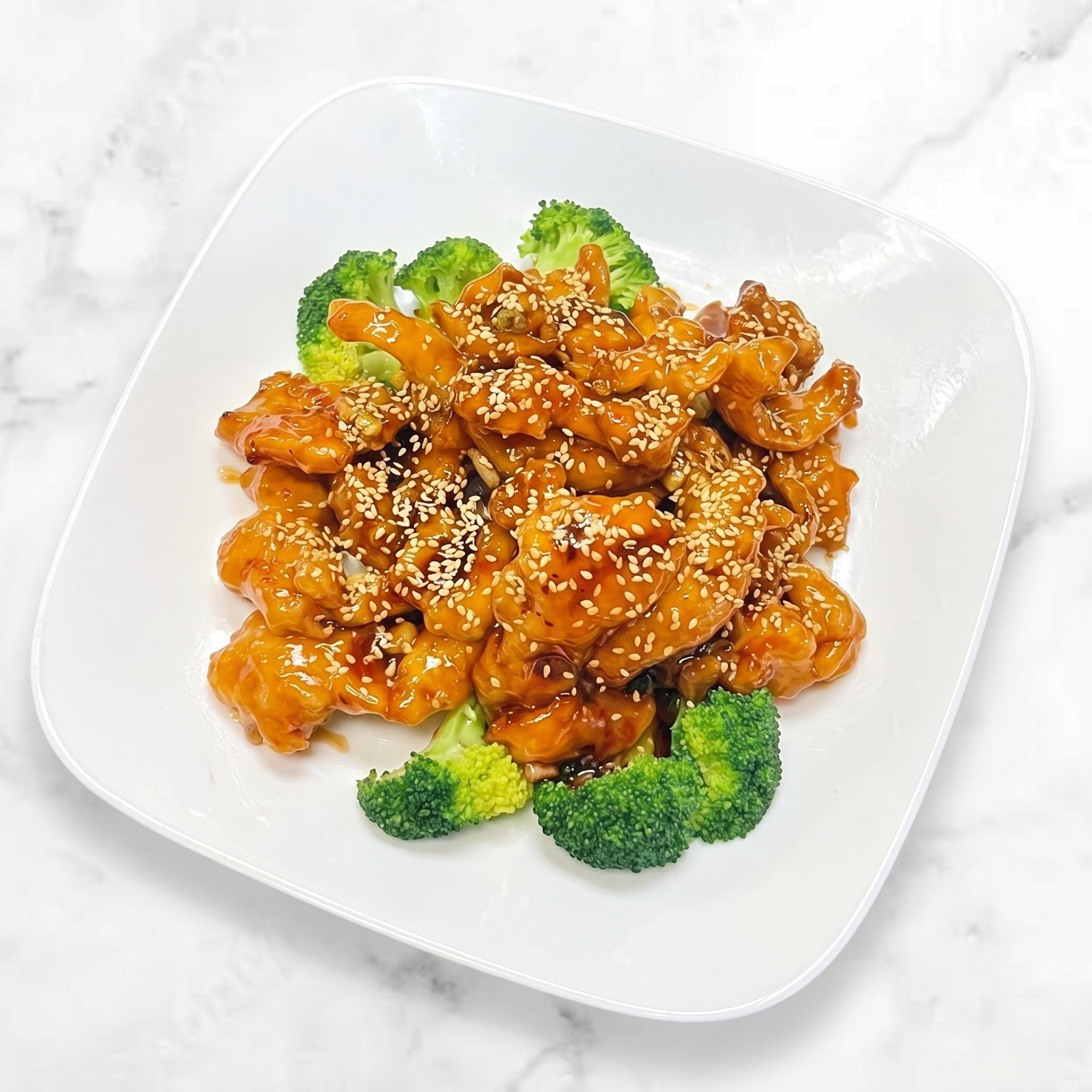 Sesame Chicken with White Meat.