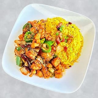 Hot Chili Chicken - Dinner 晚餐辣椒鸡加辣椒干3 条