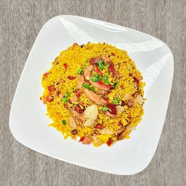 Roast Pork Fried Rice 叉烧炒饭.
