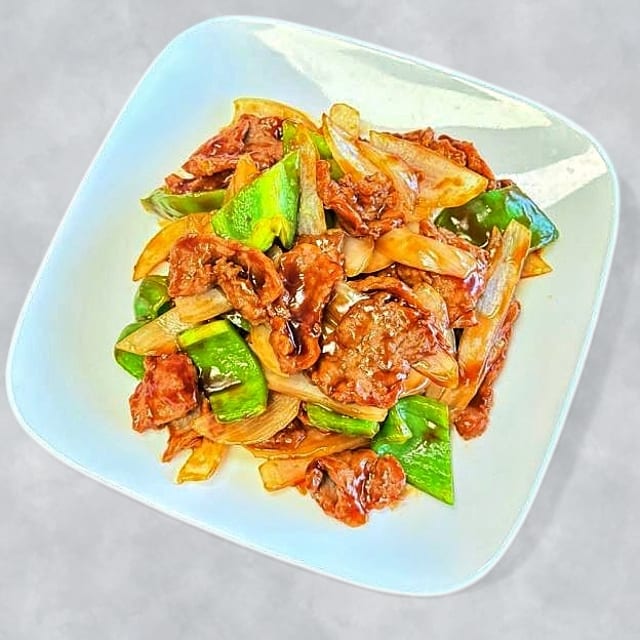 Pepper Steak with Onion.