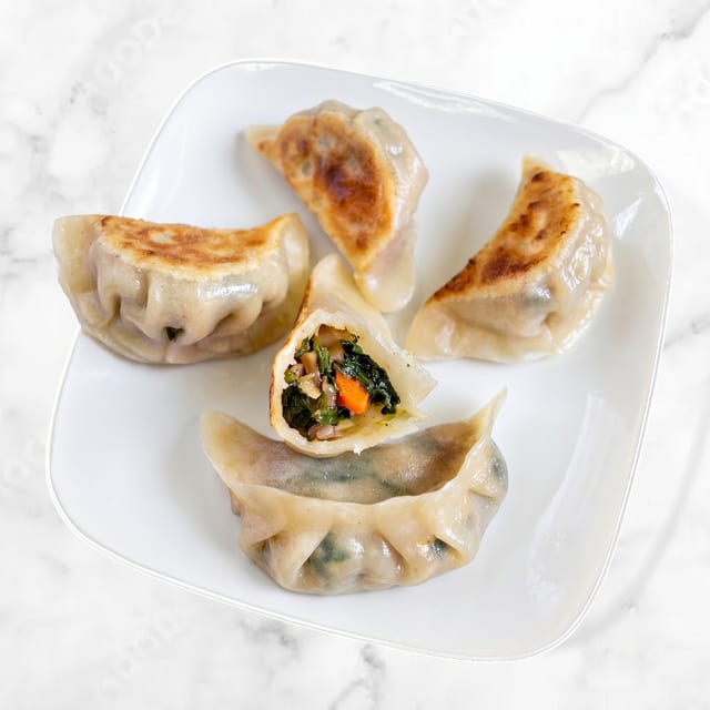 Fried Vegetable Dumplings.