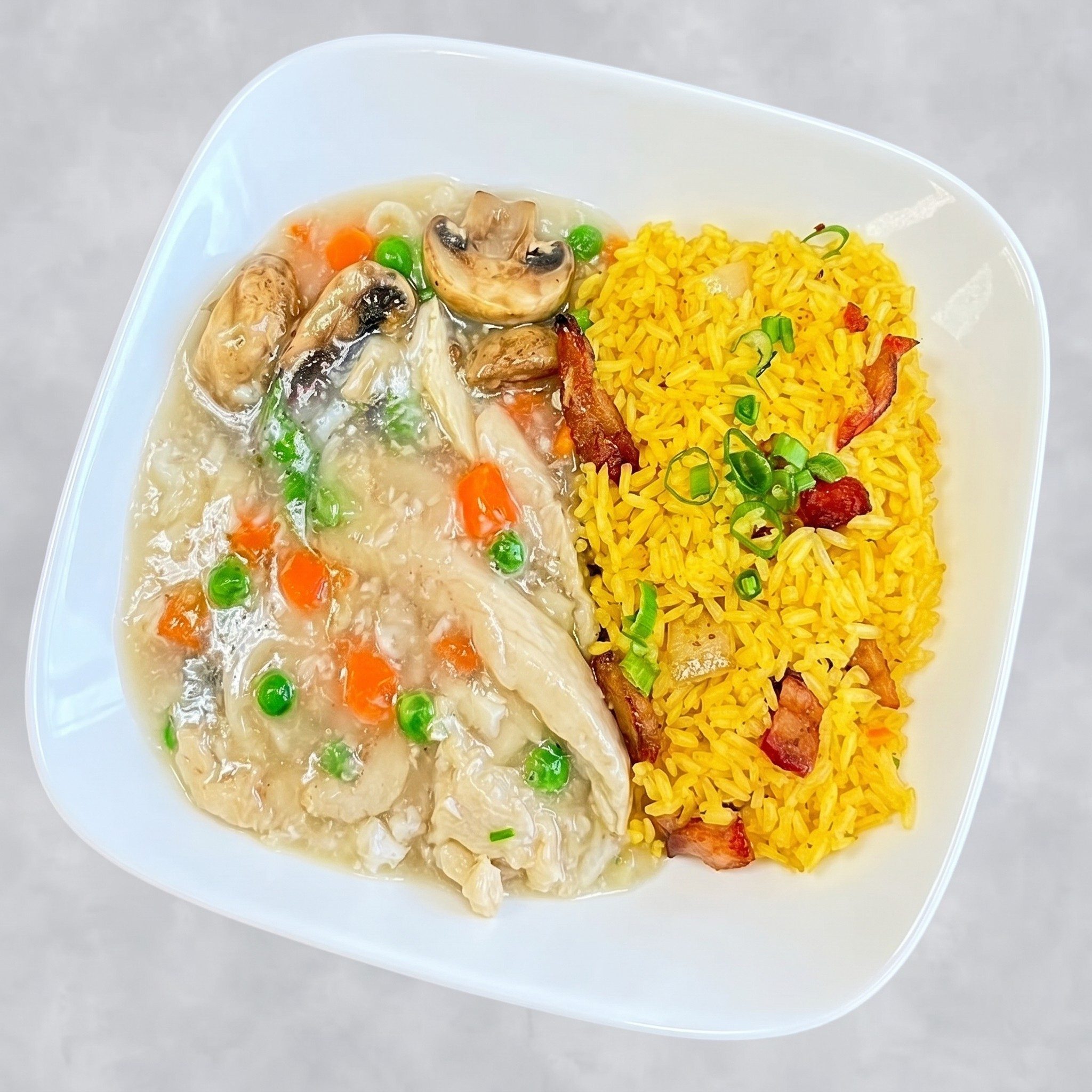 Chicken with Lobster Sauce.